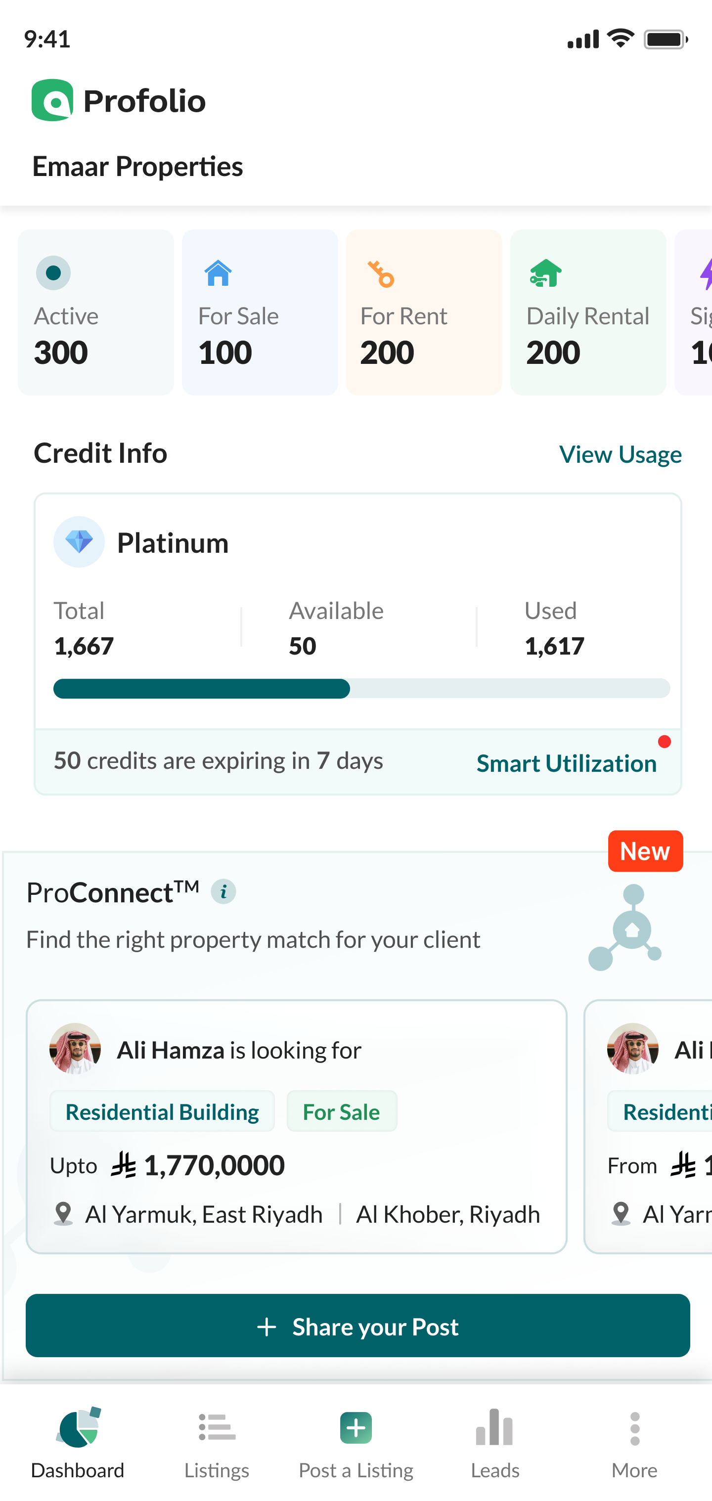 Profolio Dashboard